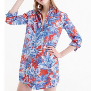 NWT J. Crew Ratti Rio Floral Cover Up Tunic Dress
